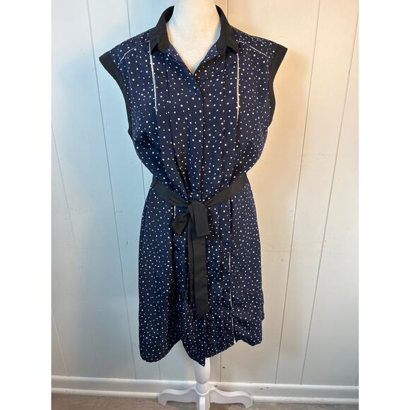 Jason Wu for Target polkadot chiffon dress in navy. Size M. - Picture 5 of 8